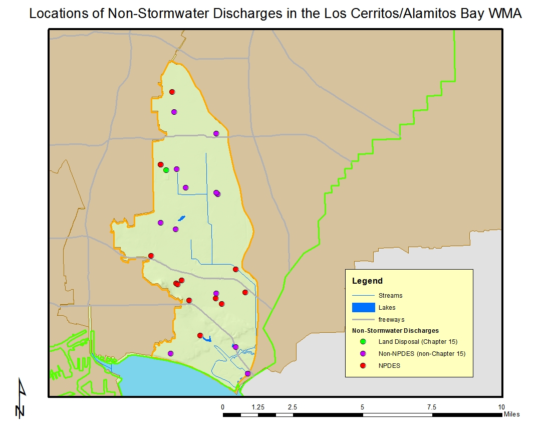 Los Cerritos Non-Stormwater Locations