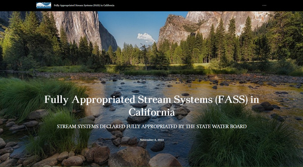 Fully Appropriated Stream Systems