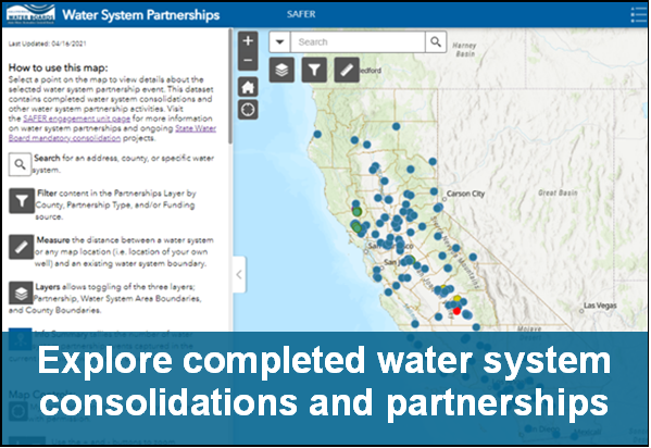 Water System Partnership map, and link to the page