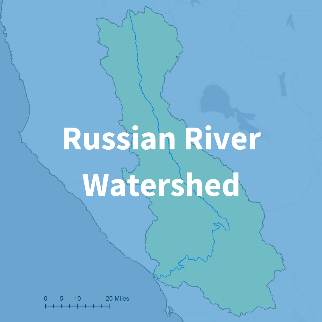 Opens the 'Russian River Watershed' drought page