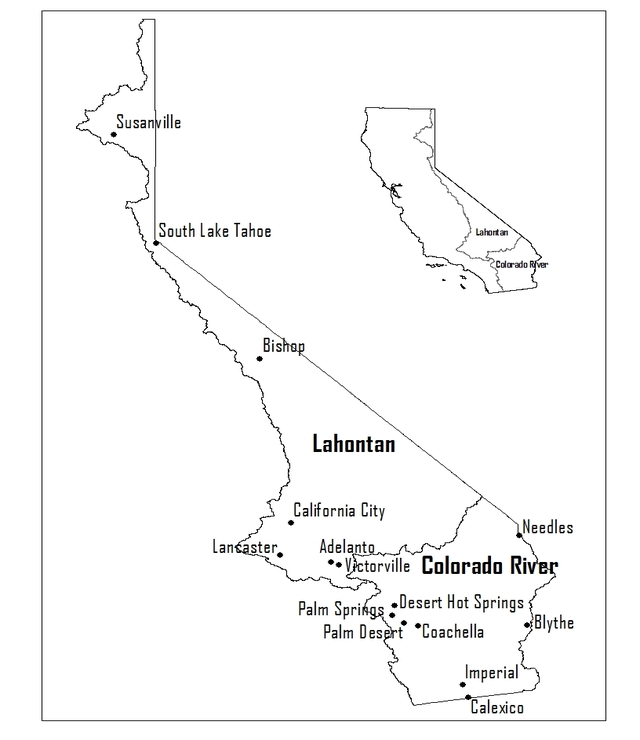 Lahontan area map