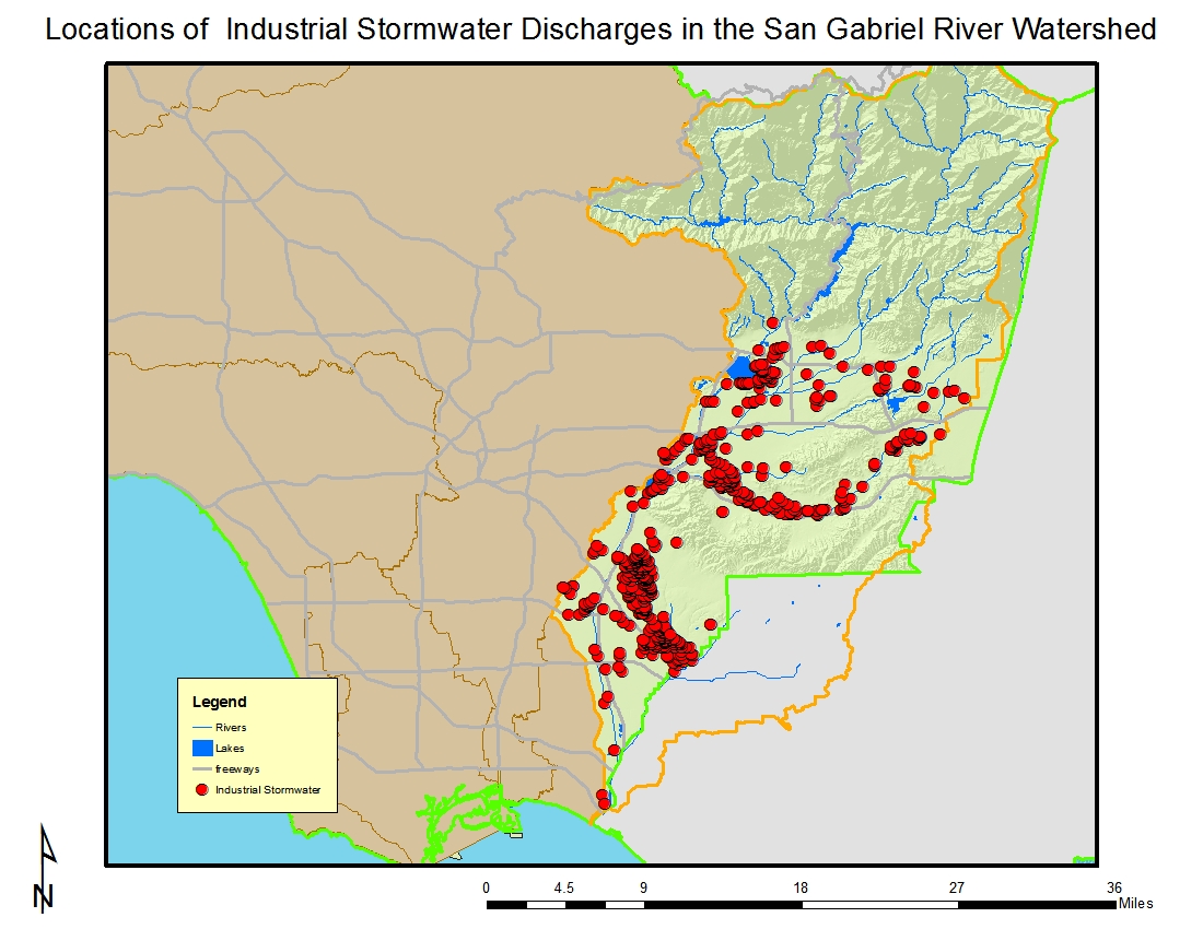List of Industrial Stormwater discharges