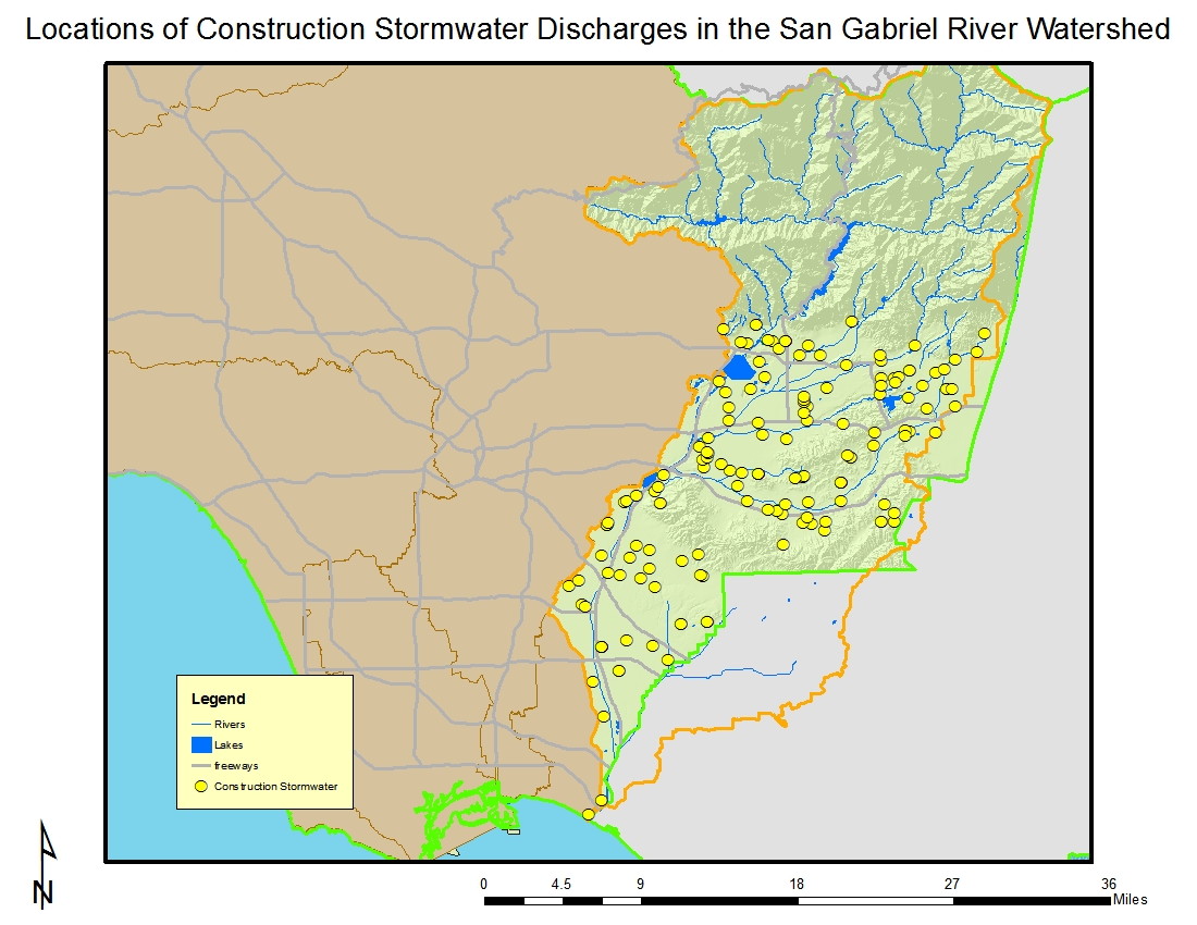 Location of Construction Stormwater Discharges