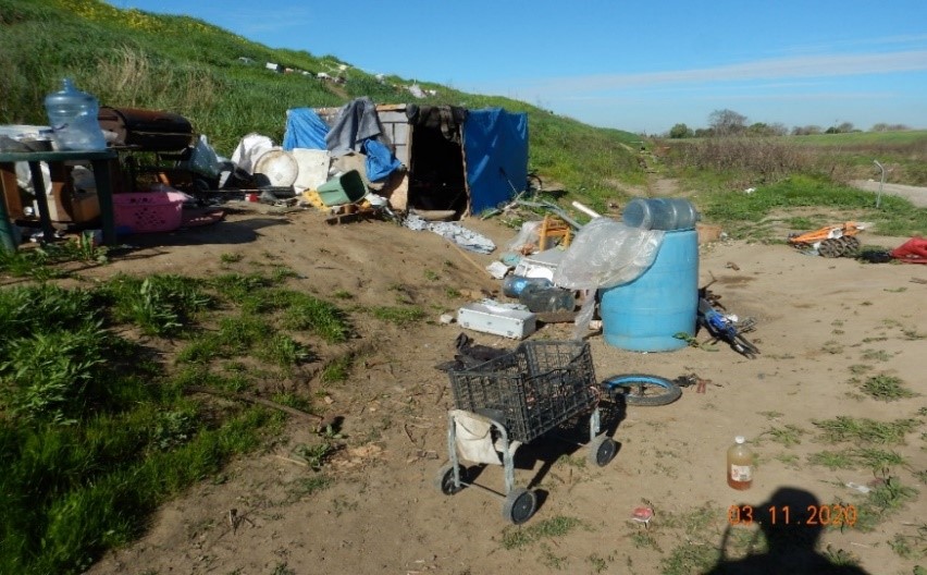 image of a homeless encampment