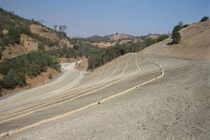 Erosion control being intalled