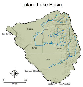 SWAMP San Joaquin River Basin Map