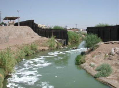 New River at International Boundary