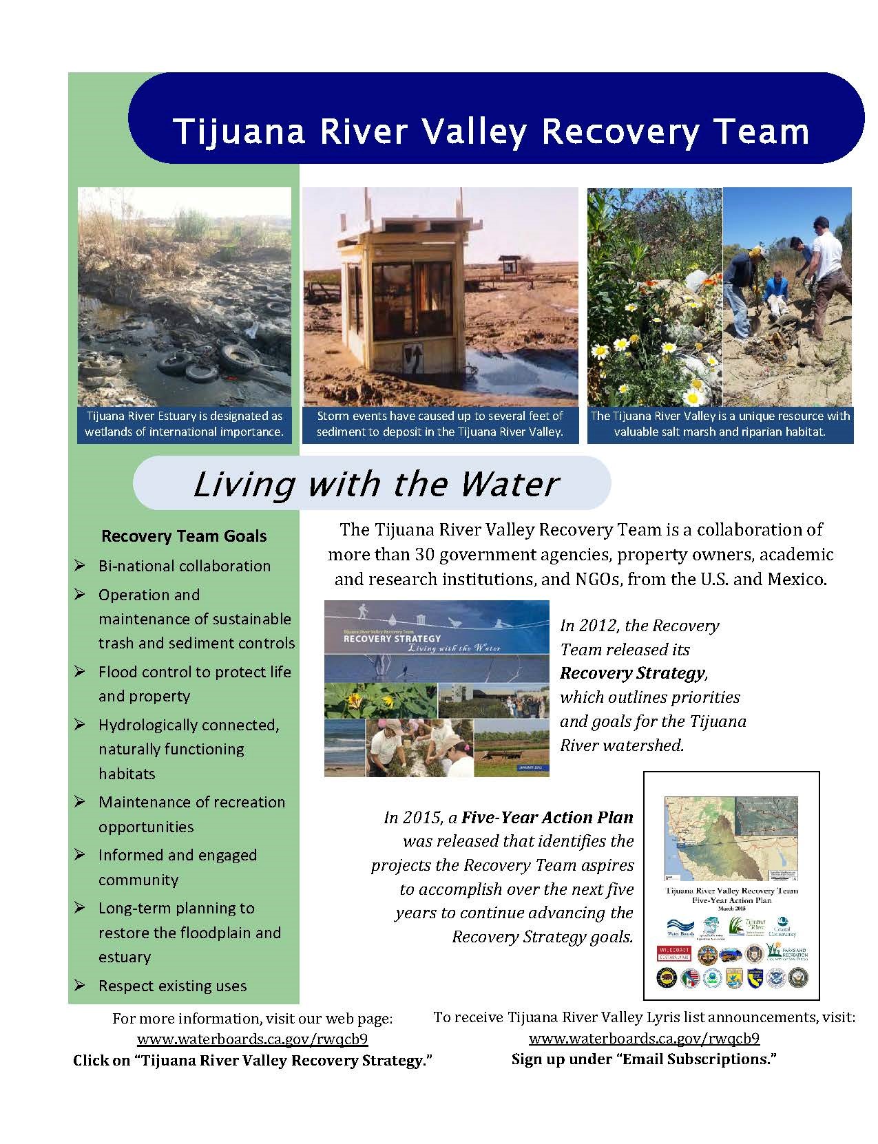 tijuana river valley recovery strategy san diego regional water year up flyer