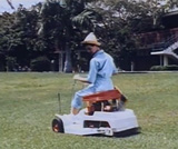 image of lawn being mowed