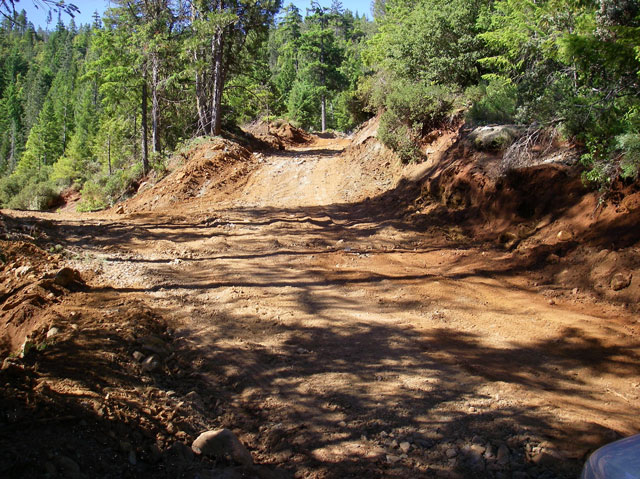 Road construction without sediment and erosion controls