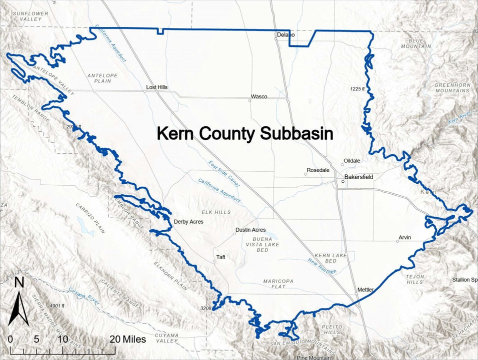 Kern County Subbasin Map