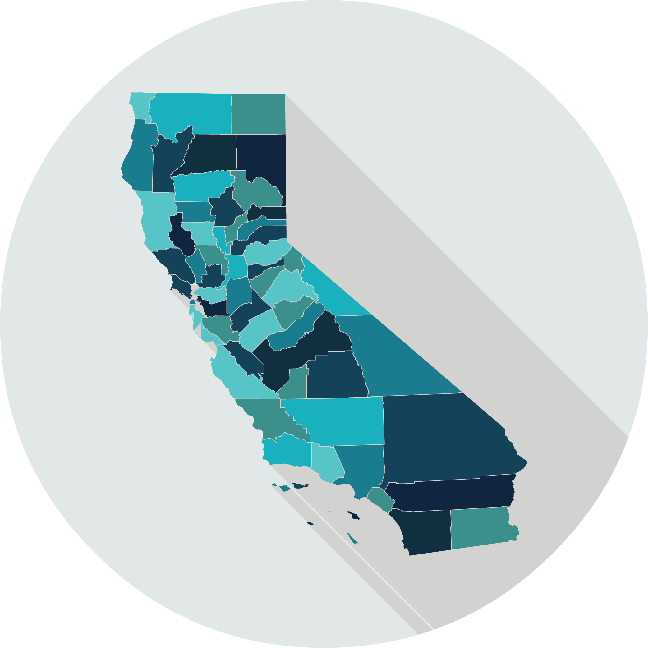 California map icon