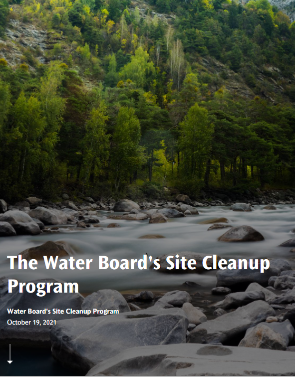 First page of Site Cleanup Program Storybook