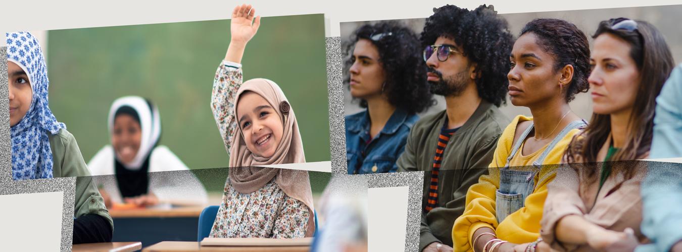 Girls in Class and Adults listening