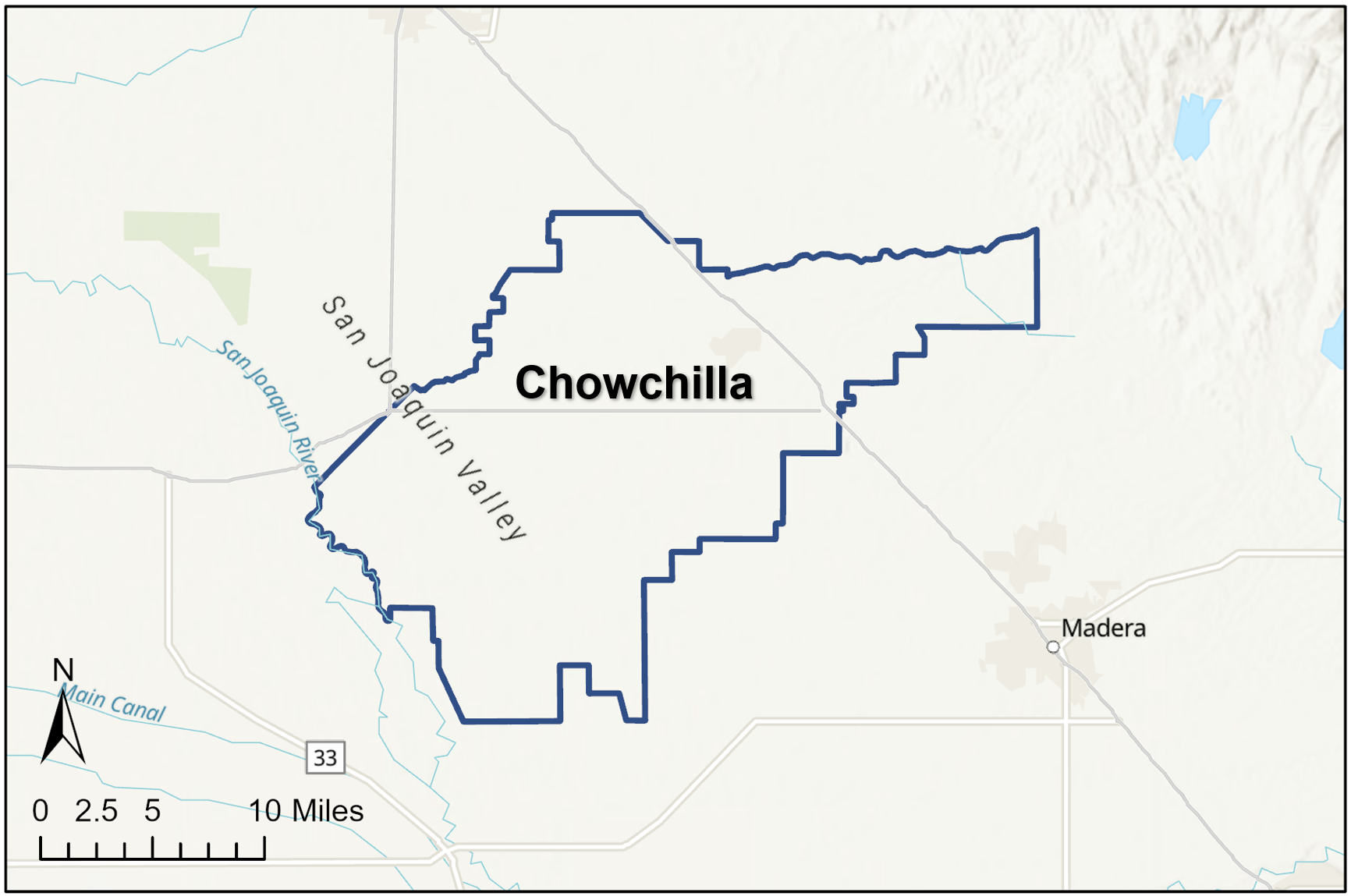 Chowchilla Subbasin Map
