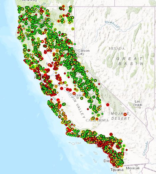 csci scores map