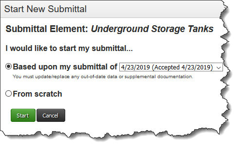 Screenshot of Typically this will be the most recent date shown’